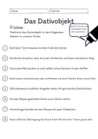 Vorschau - Arbeitsblätter - Das Dativobjekt Übungen (IV) | differenziert - schwer - Seite 2