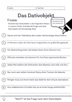 Vorschau - Arbeitsblätter - Das Dativobjekt Übungen (V) | differenziert - schwer - Seite 3