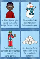 Vorschau - Arbeitsblätter - Schreibspaziergang Weihnachten Winter zu Wimmelbild - Seite 1