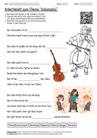 Vorschau - Arbeitsblätter - Arbeitsblatt "Violoncello" + Onlineübung & MP3 + Infografik - Deckblatt