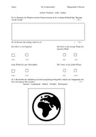 Vorschau - Test - GL Lernkontrolle Planeten - Erde - Globus - Deckblatt