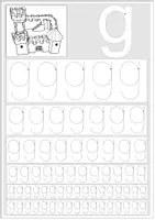 Vorschau - Arbeitsblätter - Buchstaben nachspuren G-V-Z-K-P-C-J-Qu-Y-X - Seite 2