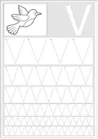 Vorschau - Arbeitsblätter - Buchstaben nachspuren G-V-Z-K-P-C-J-Qu-Y-X - Seite 3