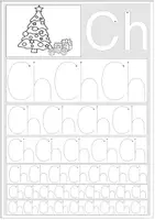 Vorschau - Arbeitsblätter - Buchstaben nachspuren Ch-Sch-St-Sp-Pf-ck-tz-ß - Seite 1