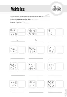 Vorschau - Arbeitsblätter - Word Scramble: Vehicles (4-fach differenziert) - Seite 3