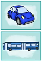 Vorschau - Arbeitsblätter - Flashcards: Vehicles + Wortschatzübung - Seite 3