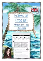 Vorschau - Arbeitsblätter - Forms of to be - Merkblatt und Übungen in Englisch - Deckblatt