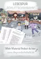 Vorschau - Unterrichtsreihen - Lesespur Schittschuhbahn Thema Eislaufen - Deckblatt