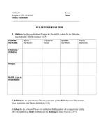 Vorschau - Test - Klausur, Sterbehilfe, Religion mit Erwartungshorizont (A Variante) - Deckblatt