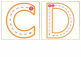 Vorschau - Bildkarten - Analoges Programmieren Buchstabenkärtchen - Seite 1