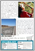 Vista previa - Hojas de trabajo - USA - Oklahoma (Fact Sheets, Worksheets and Games) - página 3