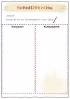 Vorschau - Arbeitsblätter - WBS/ Politik - Ein-Kind-Politik China (Klasse 8-10) - Seite 2