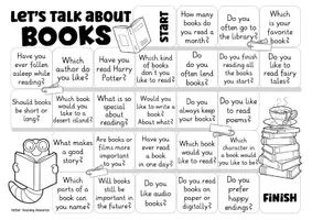 Aperçu - Jeux - Anglais : books and reading speaking game English - Page 2