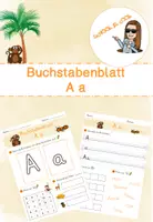 Vorschau - Arbeitsblätter - Übungen zum Buchstaben A - Buchstabenblatt - Deckblatt