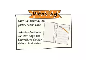 Vorschau - Arbeitsblätter - Wöchentliches Rechtschreibtraining mit Wörtern und Sätzen er Woche - Seite 3