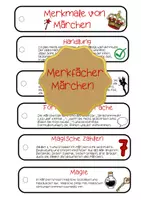 Vorschau - Arbeitsblätter - Merkfächer: Märchen Merkmale / Märchen schreiben - Seite 2