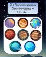 Vorschau - selbst erstellte Cliparts/Grafiken - Die Planeten unseres Sonnensystems - CLIP ARTS - Deckblatt