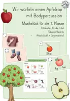 Vorschau - Stundenentwürfe - Apfelrap mit Bodypercussion würfeln - 1. Klasse - Deckblatt