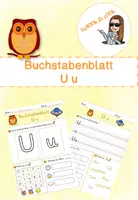 Vorschau - Arbeitsblätter - Übungen zum Buchstaben U - Buchstabenblatt - Deckblatt