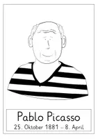 Vorschau - Mal- und Bastelvorlagen - Pablo Picasso Lernkartei und Plakat - Seite 2