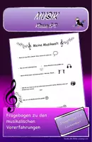 Vorschau - Arbeitsblätter - Fragebogen Musik - Deckblatt