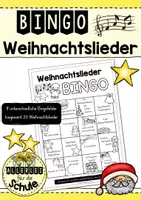 Vorschau - Spiele - Weihnachtslieder-Bingo - Deckblatt