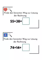 Vorschau - Aufgabenkarten - Materialpaket analoges Programmieren Addition & Subtraktion - Seite 1