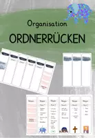 Vorschau - Anderer Materialtyp - ORDNERGESTALTUNG // ETIKETTEN SIMPEL ODER MIT MOTIVEN // ORGANISATION // ARBEITSZIMMER - Deckblatt
