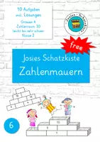 Vorschau - Arbeitsblätter - Zahlenmauern + (Zahlenraum bis 30) - #6 - FREE - Deckblatt