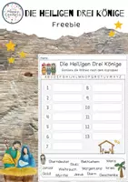 Vorschau - Arbeitsblätter - Drei Heilige Könige Wörter - sortieren nach dem Alphabet Freebie - Seite 1