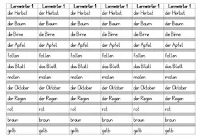 Vorschau - Arbeitsblätter - Lernwörterstreifen LW 1-8 (wachsendes Material) - Seite 2