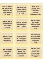 Vorschau - Unterrichtsreihen - Fragekarten/Impulskarten "Wahrheit oder Lügen" Ethik/Religion 5-10 - Seite 2
