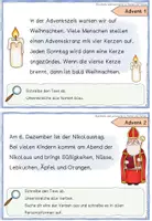 Vorschau - Aufgabenkarten - Abschreib- und Lernkartei Advent - Sprache untersuchen - Seite 2