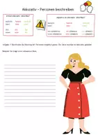 Vorschau - Arbeitsblätter - Übungen zum Akkusativ DaZ/DaF Personenbeschreibung - Seite 2