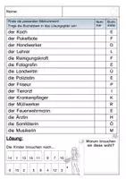Vorschau - Arbeitsblätter - Berufe Lesespaziergang - Seite 2