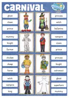 Vista previa - Juegos / Gamificación - carnival clip cards juego inglés English game - página 2
