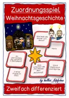 Vorschau - Spiele - Weihnachtsgeschichte Bibel Religion Zuordnungsspiel - Deckblatt