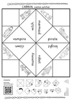 Vorschau - Stationenlernen - carnival cootie catcher game Fasching Spiel Englisch - Seite 3