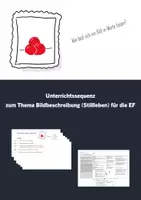 Vorschau - Merkblätter - Einführung Bildbeschreibung am Beispiel zweier Stillleben - Deckblatt