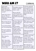 Vorschau - Fördermaterial/Inklusion - Who am I? English carnival reading and describing people - Seite 3