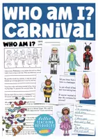 Vista previa - Hojas de trabajo - carnival - reading comprehension + describing people English - Portada