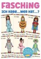 Vista previa - Juegos / Gamificación - Fasching Lesespiel "Ich habe ... wer hat ... ? Spiel Deutsch / juego alemán - Portada