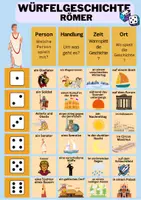 Vorschau - Spiele - Würfelgeschichte Römer + Vorlage - Deckblatt