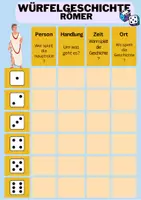 Vorschau - Spiele - Würfelgeschichte Römer + Vorlage - Seite 1