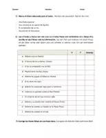 Vorschau - Klassenarbeiten - Las vacaciones (Pretérito Perfecto) – Klassenarbeit - Seite 1