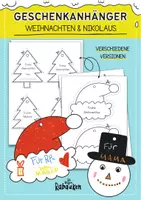 Vorschau - Mal- und Bastelvorlagen - Weihnachten / Nikolaus Geschenkanhänger zum ausmalen - Deckblatt