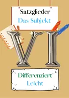 Vorschau - Arbeitsblätter - Das Subjekt Übungen (VI) differenziert - leicht - Deckblatt