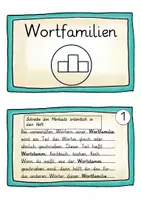 Vorschau - Fördermaterial/Inklusion - Wortfamilien & Wortstamm: Kartei - Deutsch - Kl. 3/4 (Rechtschreibung) - Seite 1