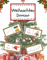 Vorschau - Spiele - Domino / Lesespiel zum Thema Weihnachten - Deckblatt