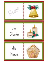 Vorschau - Spiele - Domino / Lesespiel zum Thema Weihnachten - Seite 1